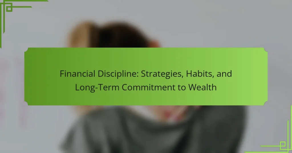 Financial Discipline: Strategies, Habits, and Long-Term Commitment to Wealth