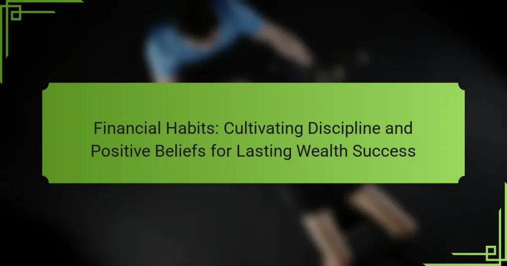 Financial Habits: Cultivating Discipline and Positive Beliefs for Lasting Wealth Success