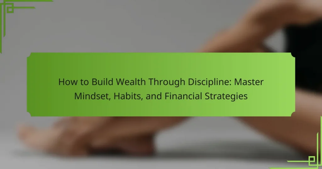 How to Build Wealth Through Discipline: Master Mindset, Habits, and Financial Strategies
