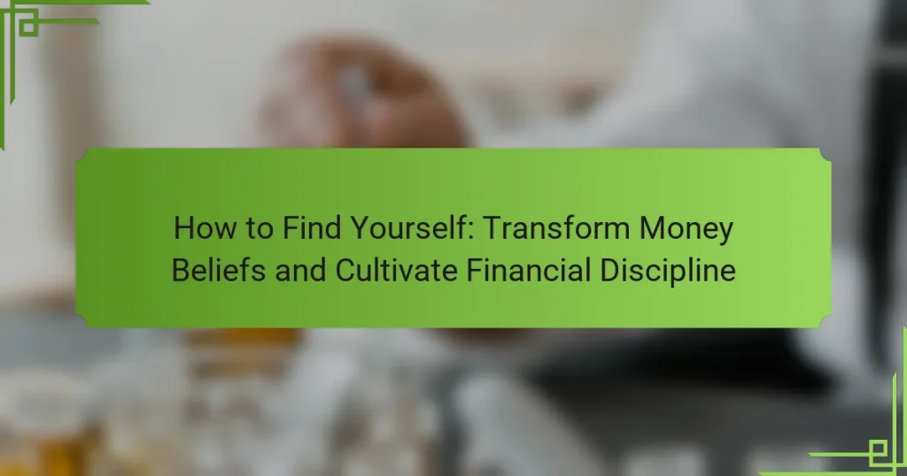 How to Find Yourself: Transform Money Beliefs and Cultivate Financial Discipline