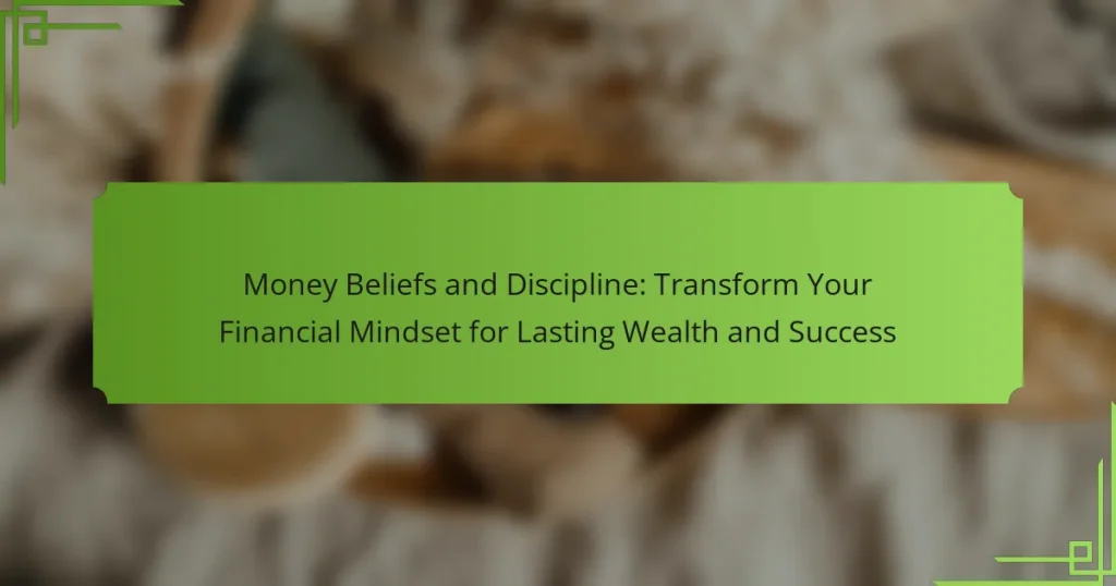 Money Beliefs and Discipline: Transform Your Financial Mindset for Lasting Wealth and Success