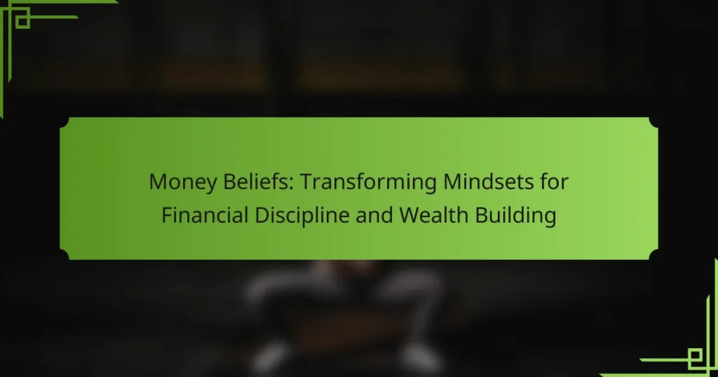 Money Beliefs: Transforming Mindsets for Financial Discipline and Wealth Building