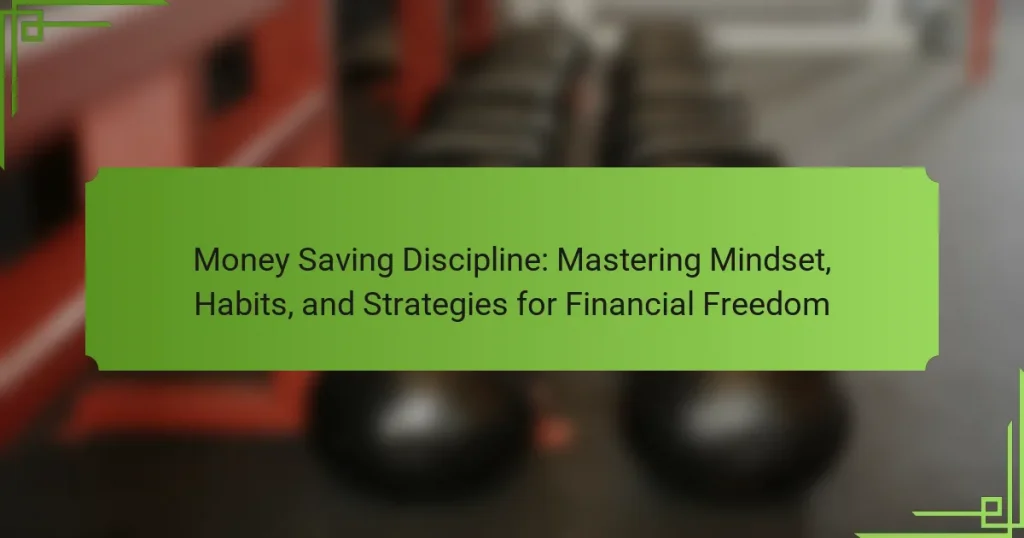 Money Saving Discipline: Mastering Mindset, Habits, and Strategies for Financial Freedom