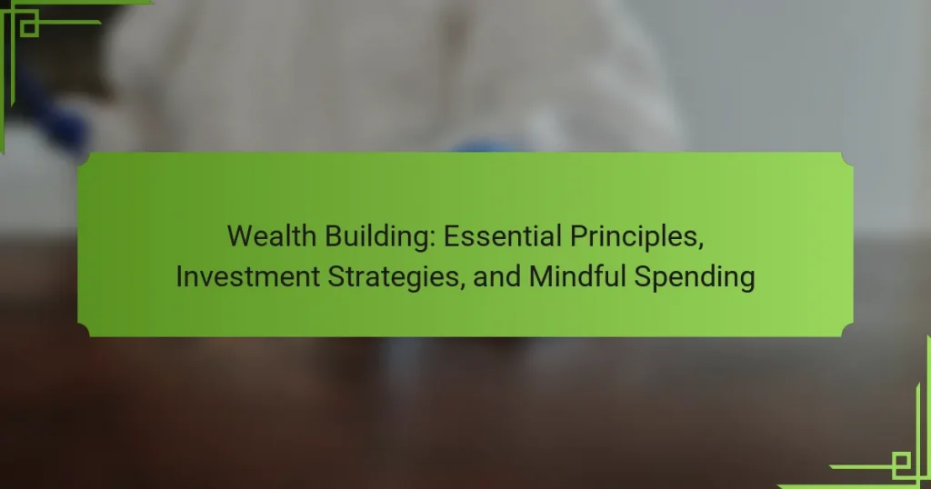 Wealth Building: Essential Principles, Investment Strategies, and Mindful Spending
