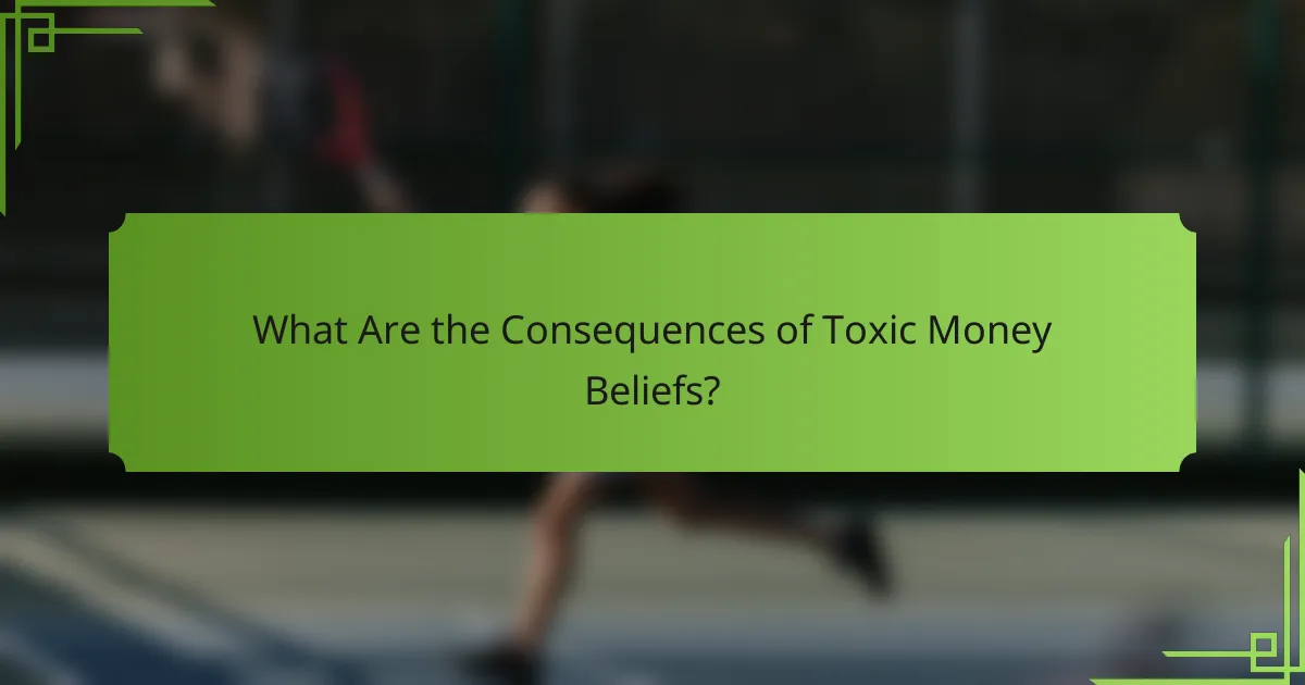 What Are the Consequences of Toxic Money Beliefs?
